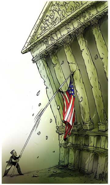 Editorial Cartoon by Dario Castillejos, Imparcial de Oaxaca, Oaxaca, Mexico on Bailout Plan Still Imminent