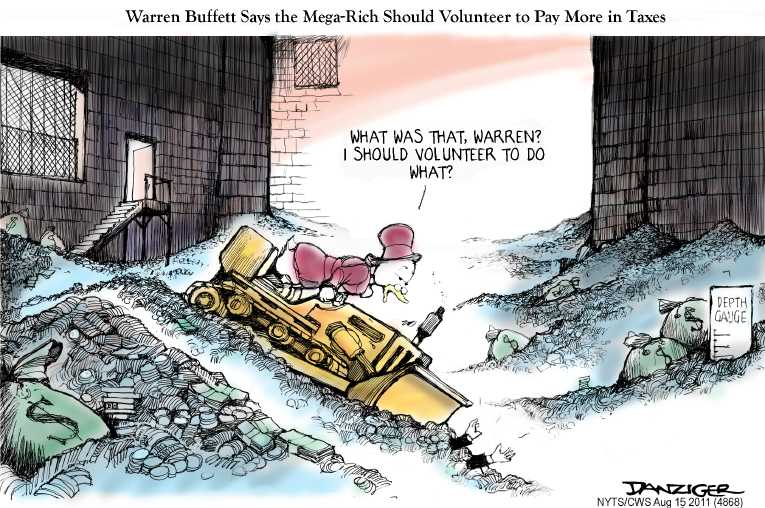 Political/Editorial Cartoon by Jeff Danziger, CWS/CartoonArts Intl. on Economy Teeters on Collapse