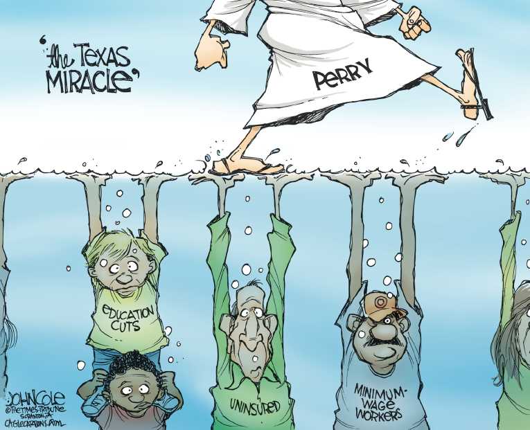Political/Editorial Cartoon by John Cole, The Times, Scranton, PA on Bachmann Wins Iowa Straw Poll