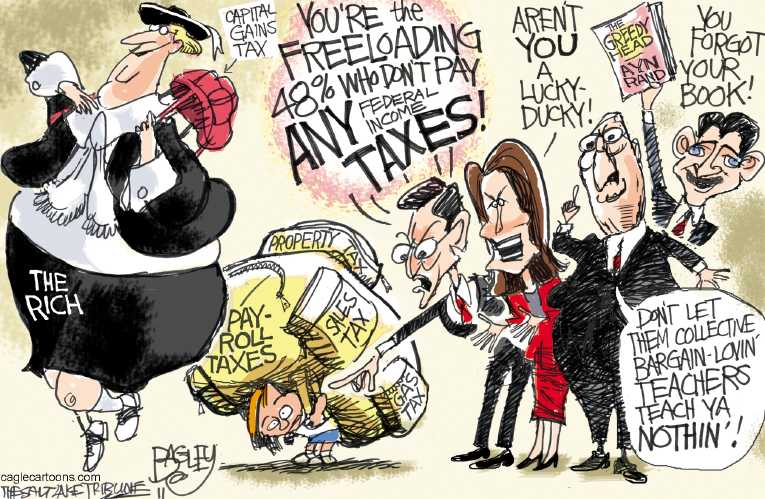 Political/Editorial Cartoon by Pat Bagley, Salt Lake Tribune on GOP Focuses on Unemployment