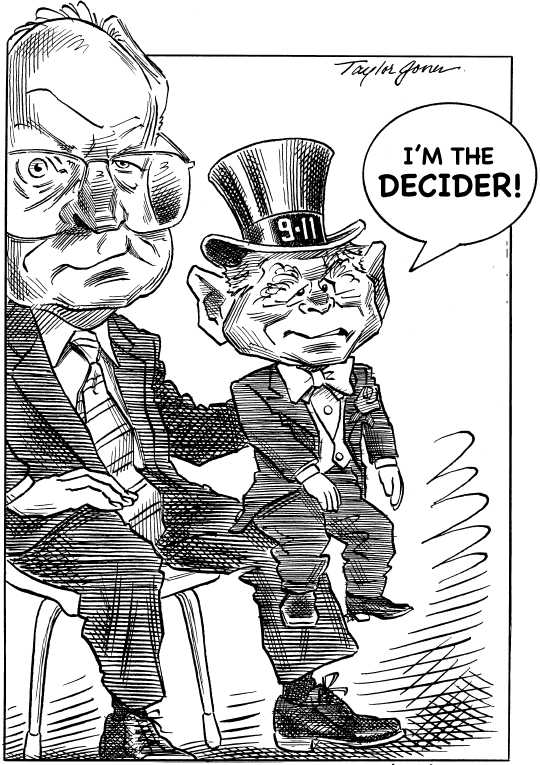 Political/Editorial Cartoon by Taylor Jones, Tribune Media Services on Evil Leader Falls