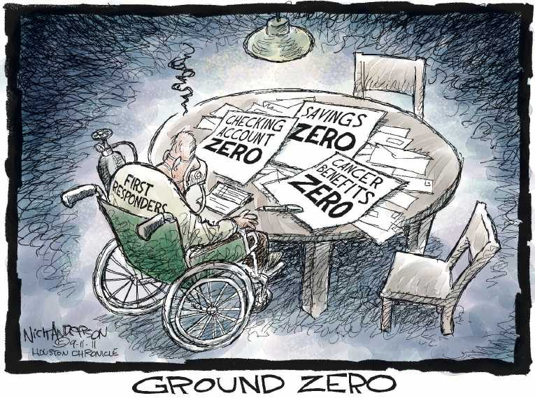 Political/Editorial Cartoon by Nick Anderson, Houston Chronicle on America Remembers