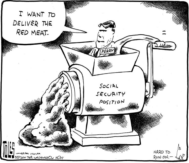 Political/Editorial Cartoon by Tom Toles, Washington Post on GOP Presidential Race Heating Up