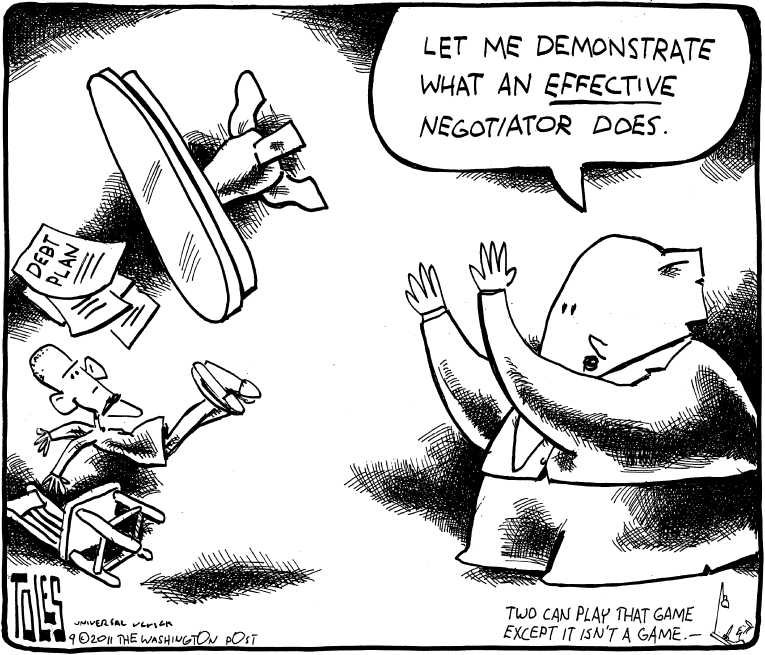 Political/Editorial Cartoon by Tom Toles, Washington Post on Class Warfare Declared