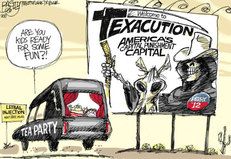 Political/Editorial Cartoon by Pat Bagley, Salt Lake Tribune on Texas Overruled