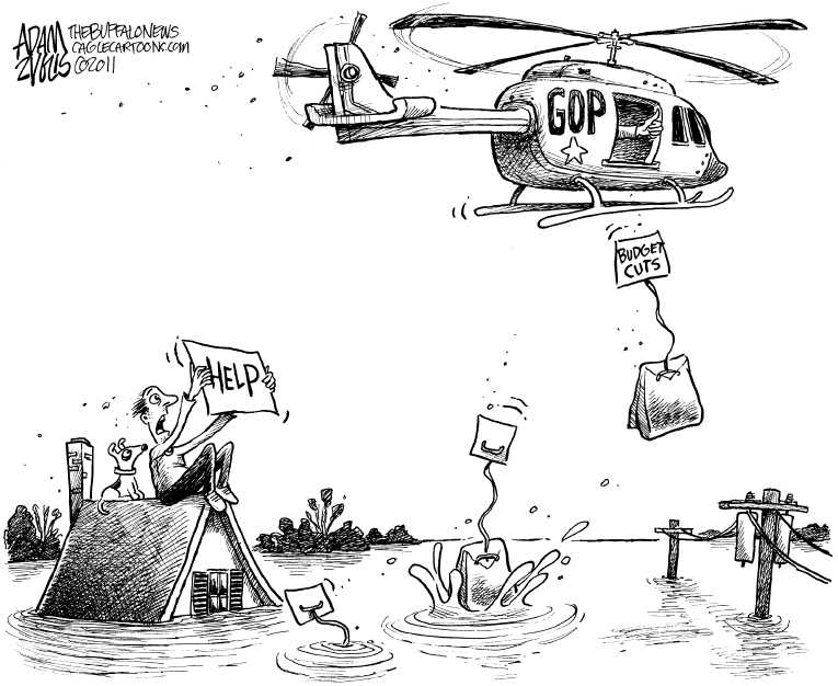 Political/Editorial Cartoon by Adam Zyglis, The Buffalo News on US Economy Looking Up