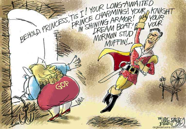 Political/Editorial Cartoon by Pat Bagley, Salt Lake Tribune on GOP Defying All Odds