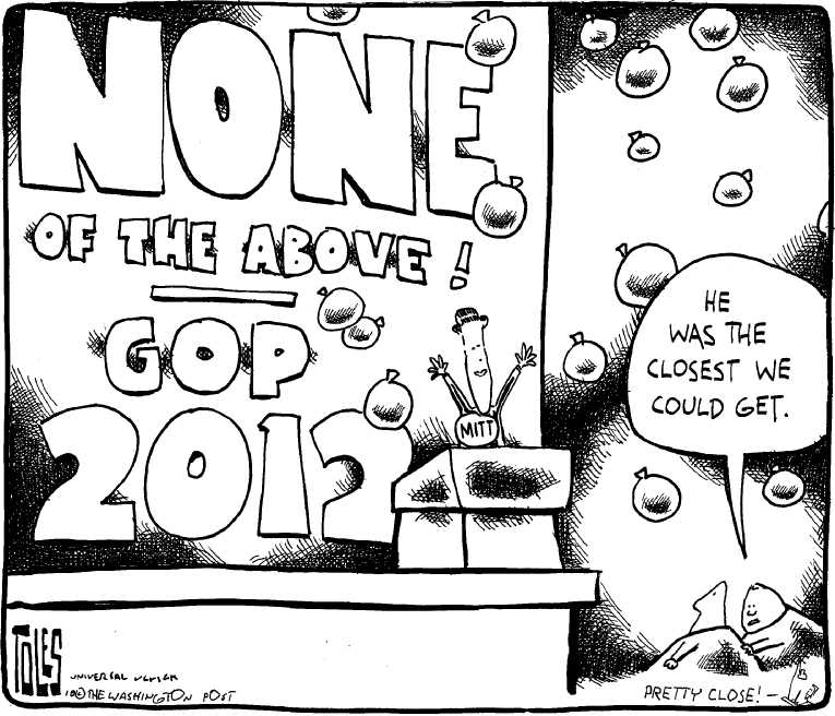 Political/Editorial Cartoon by Tom Toles, Washington Post on Herman Cain Surges