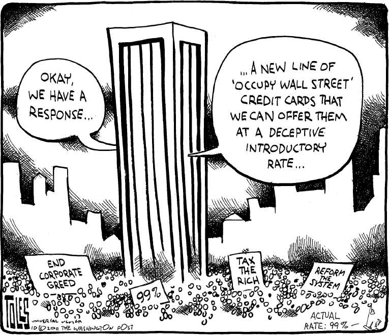 Political/Editorial Cartoon by Tom Toles, Washington Post on Economic Solutions Sought