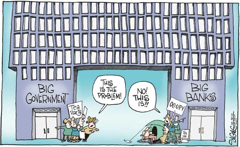 Political/Editorial Cartoon by Signe Wilkinson, Philadelphia Daily News on Protests Continue