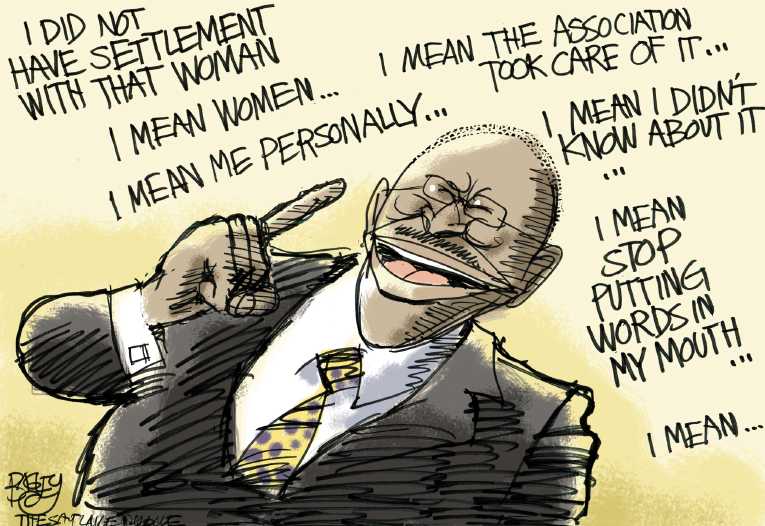 Political/Editorial Cartoon by Pat Bagley, Salt Lake Tribune on Herman Cain Surges