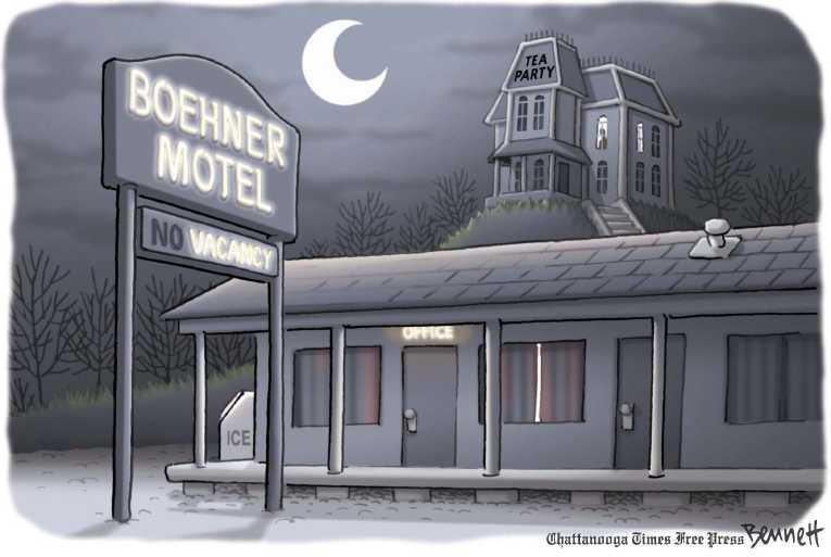 Political/Editorial Cartoon by Clay Bennett, Chattanooga Times Free Press on GOP Stays the Course