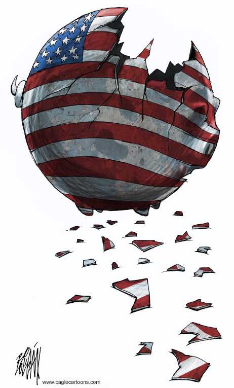 Political/Editorial Cartoon by Angel Boligan, El Universal, Mexico City, Mexico on GOP Pushes for Massive Cuts