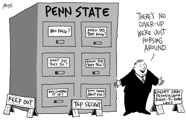 Political/Editorial Cartoon by Tony Auth, Philadelphia Inquirer on In Other News