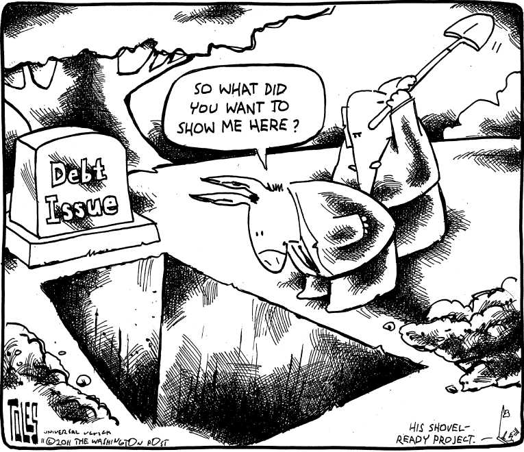 Political/Editorial Cartoon by Tom Toles, Washington Post on GOP Insisting on Drastic Cuts