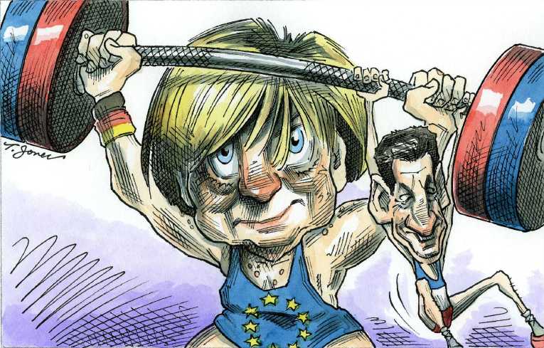 Political/Editorial Cartoon by Taylor Jones, Tribune Media Services on Euro Crash Averted