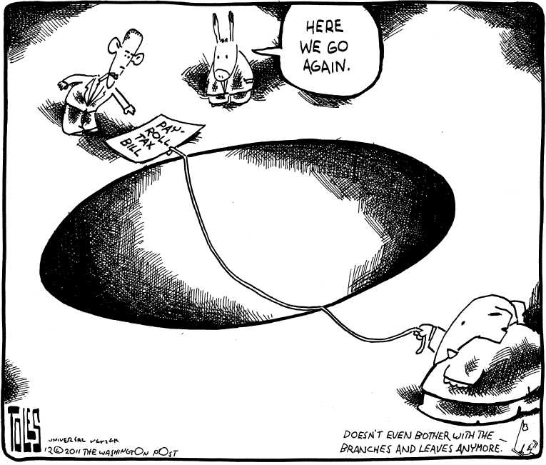 Political/Editorial Cartoon by Tom Toles, Washington Post on Obama Lambasts Income Inequality