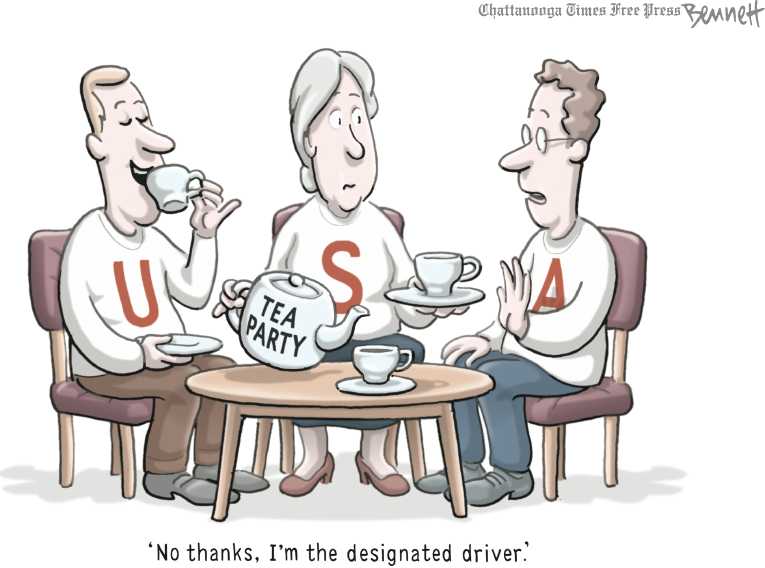 Political/Editorial Cartoon by Clay Bennett, Chattanooga Times Free Press on GOP Seeking Definite Direction