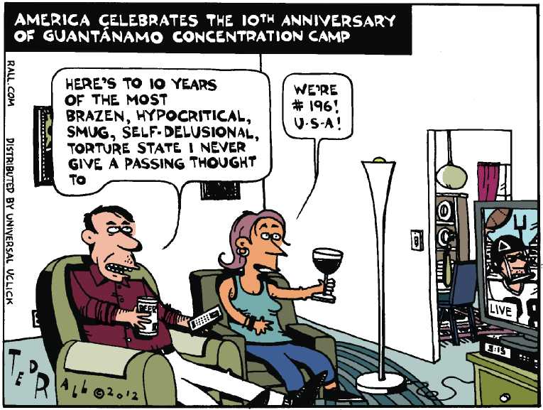 Political/Editorial Cartoon by Ted Rall on War Against Terror Escalating