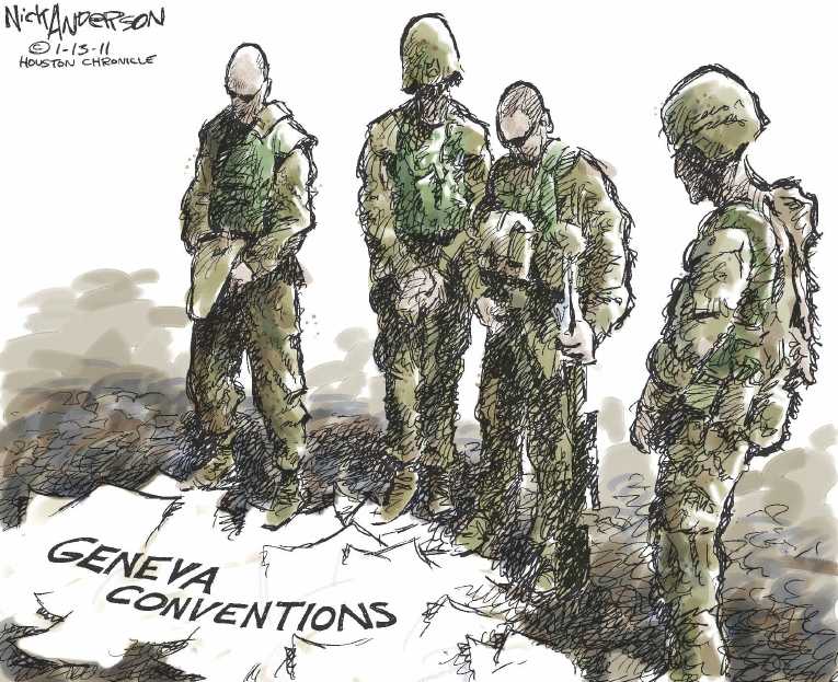Political/Editorial Cartoon by Nick Anderson, Houston Chronicle on War Against Terror Escalating