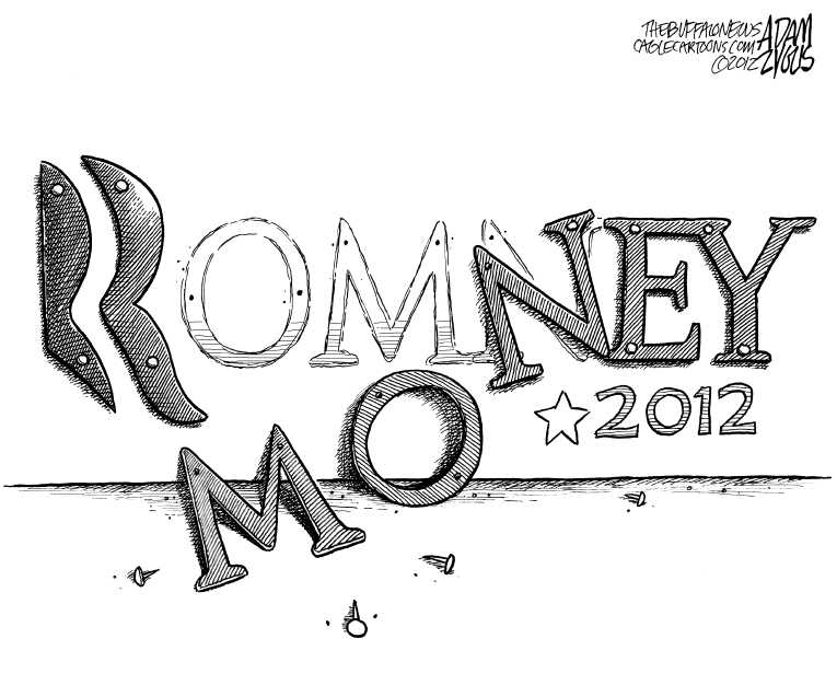 Political/Editorial Cartoon by Adam Zyglis, The Buffalo News on Romney Wins Florida