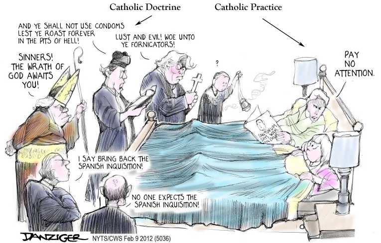 Political/Editorial Cartoon by Jeff Danziger, CWS/CartoonArts Intl. on Contraception Compromise Reached