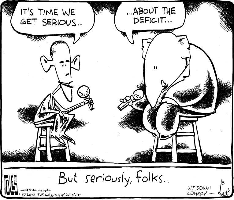 Political/Editorial Cartoon by Tom Toles, Washington Post on Obama’s Aproval Rating Climbing
