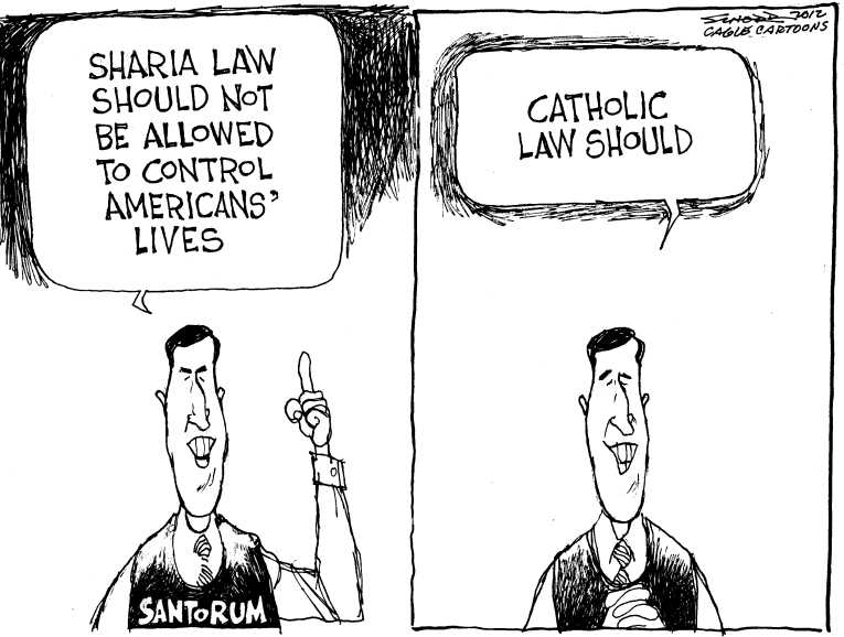 Political/Editorial Cartoon by Bill Schorr, Cagle Cartoons on Romney Wins Michigan