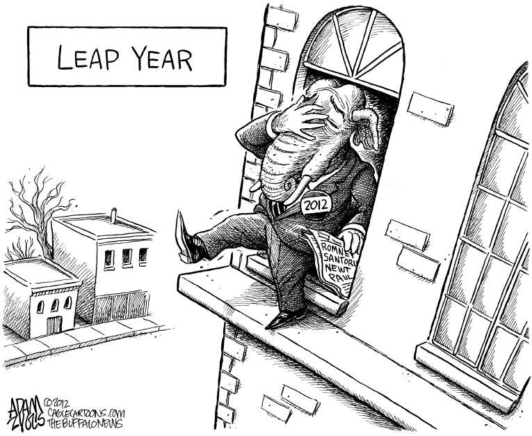 Political/Editorial Cartoon by Adam Zyglis, The Buffalo News on Romney Wins Michigan