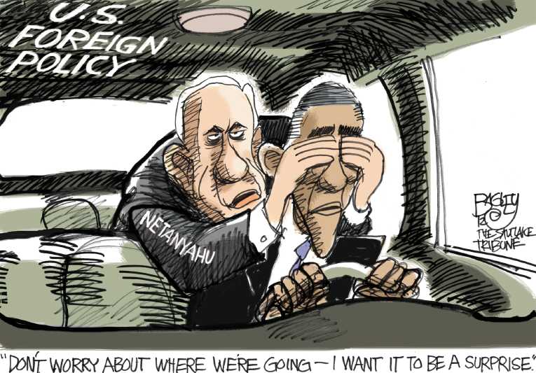Political/Editorial Cartoon by Pat Bagley, Salt Lake Tribune on Iran Crisis Worsening