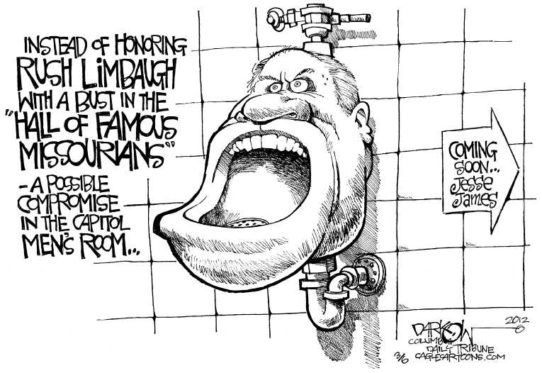 Political/Editorial Cartoon by John Darkow, Columbia Daily Tribune, Missouri on Party Leader Going For Broke