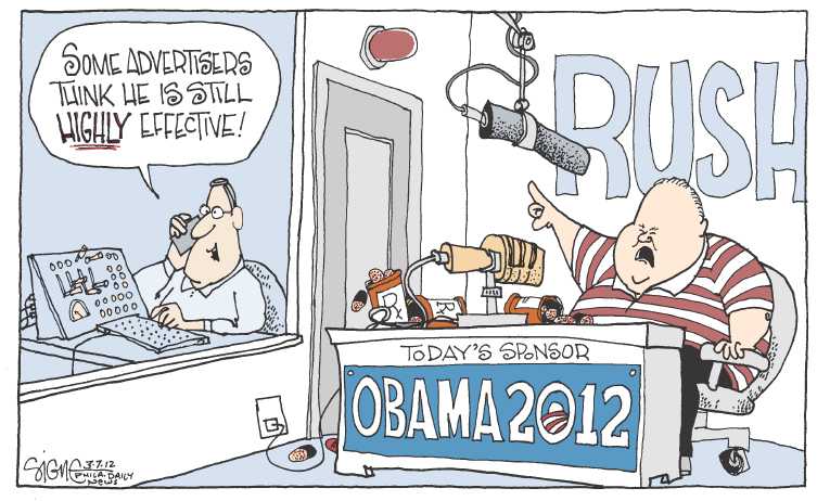 Political/Editorial Cartoon by Signe Wilkinson, Philadelphia Daily News on Party Leader Going For Broke