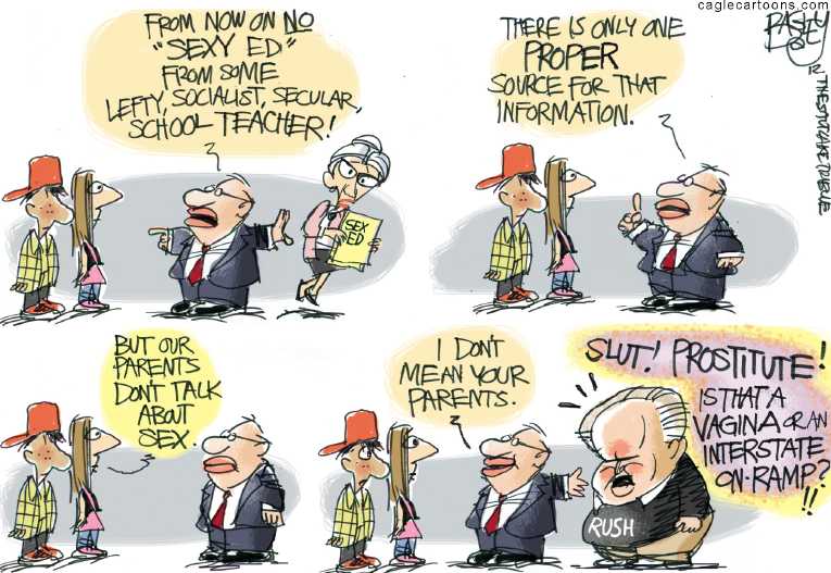 Political/Editorial Cartoon by Pat Bagley, Salt Lake Tribune on GOP Fine-tuning Message