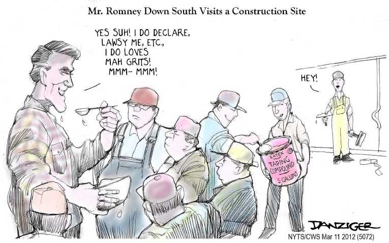 Political/Editorial Cartoon by Jeff Danziger, CWS/CartoonArts Intl. on Santorum Wins Again