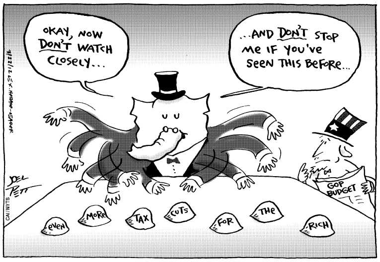 Political/Editorial Cartoon by Joel Pett, Lexington Herald-Leader, CWS/CartoonArts Intl. on Republicans Mapping Out Course