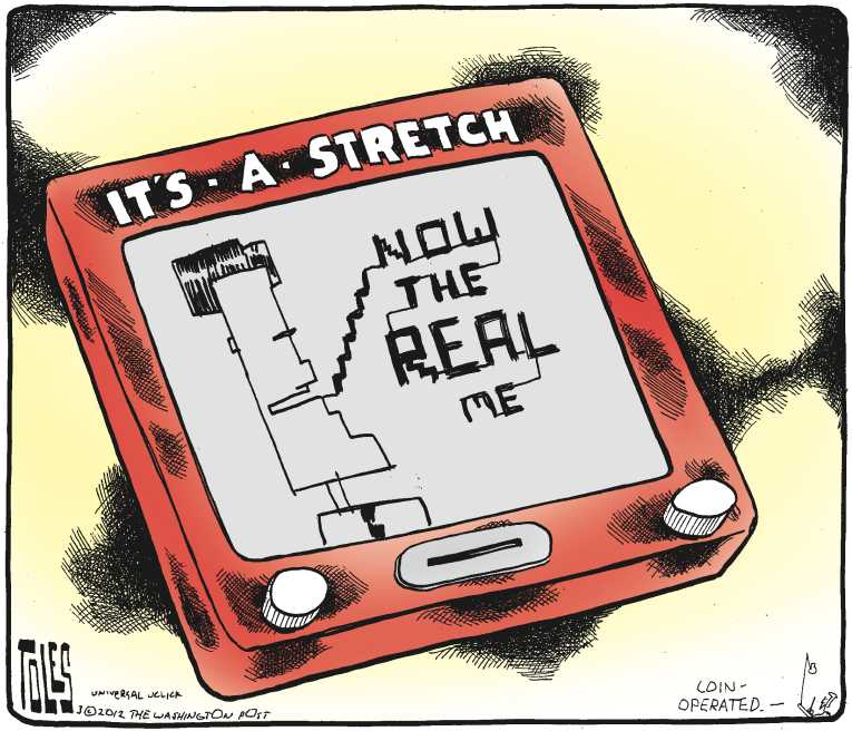 Political/Editorial Cartoon by Tom Toles, Washington Post on Romney Shaking Things Up