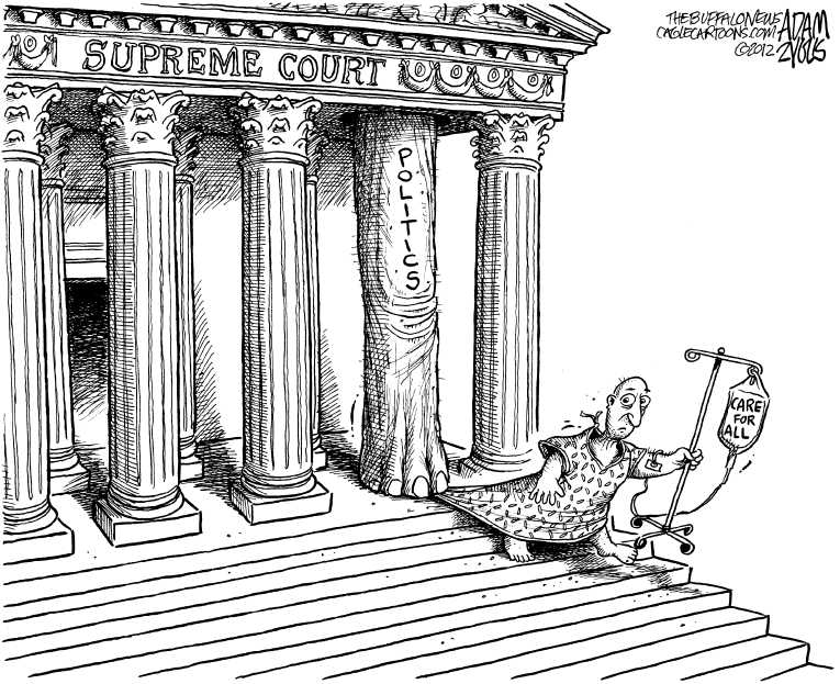 Political/Editorial Cartoon by Adam Zyglis, The Buffalo News on Supreme Court Partying Down