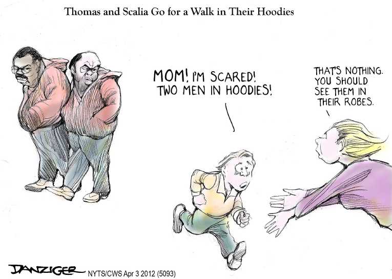 Political/Editorial Cartoon by Jeff Danziger, CWS/CartoonArts Intl. on Supreme Court Strips Rights