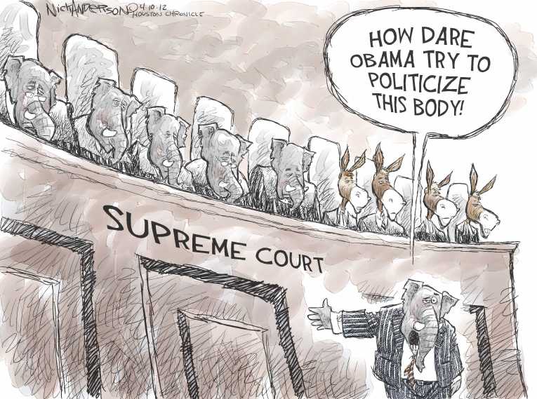 Political/Editorial Cartoon by Nick Anderson, Houston Chronicle on Strip Search Decision Explained
