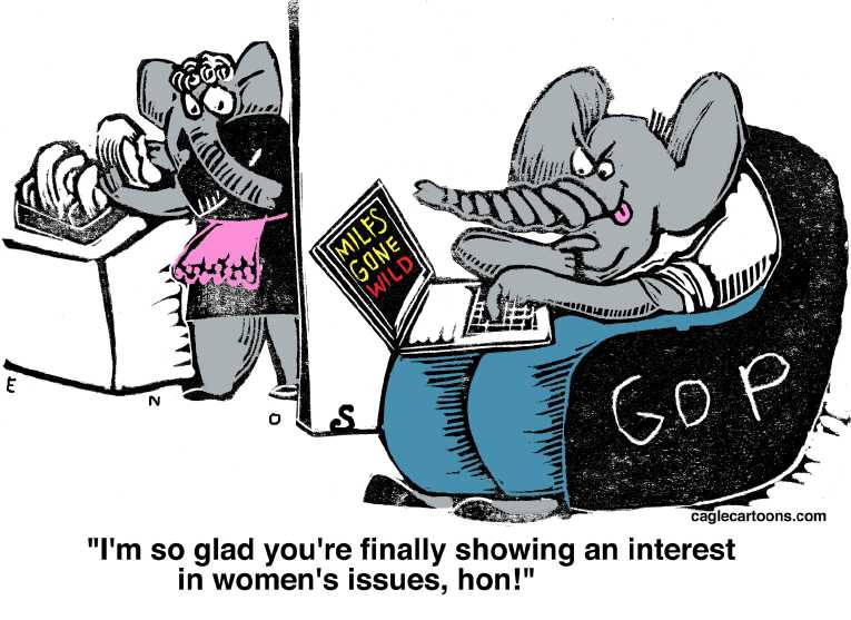 Political/Editorial Cartoon by Randall Enos, Cagle Cartoons on GOP Explains Key Positions