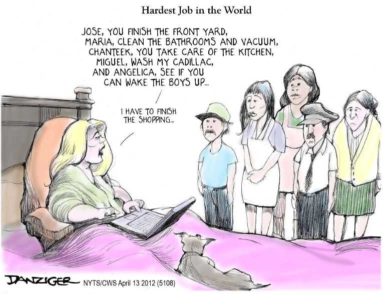 Political/Editorial Cartoon by Jeff Danziger, CWS/CartoonArts Intl. on GOP Defends Ann Romney