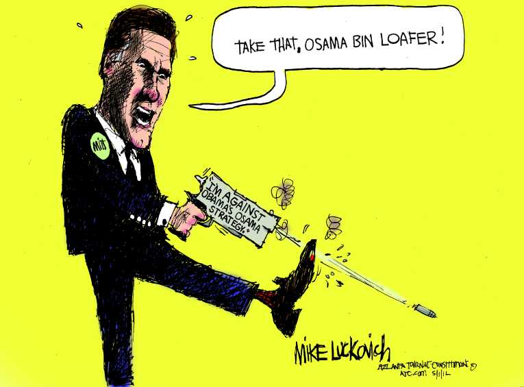 Political/Editorial Cartoon by Mike Luckovich, Atlanta Journal-Constitution on Campaign Ad Infuriates GOP