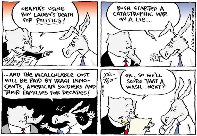 Political/Editorial Cartoon by Joel Pett, Lexington Herald-Leader, CWS/CartoonArts Intl. on Campaign Ad Infuriates GOP