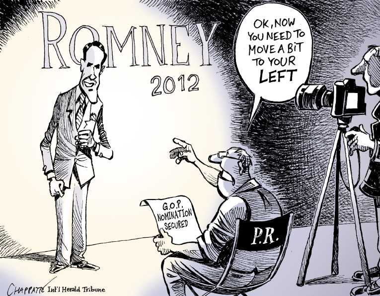 Political/Editorial Cartoon by Patrick Chappatte, International Herald Tribune on Gingrich To Drop Out