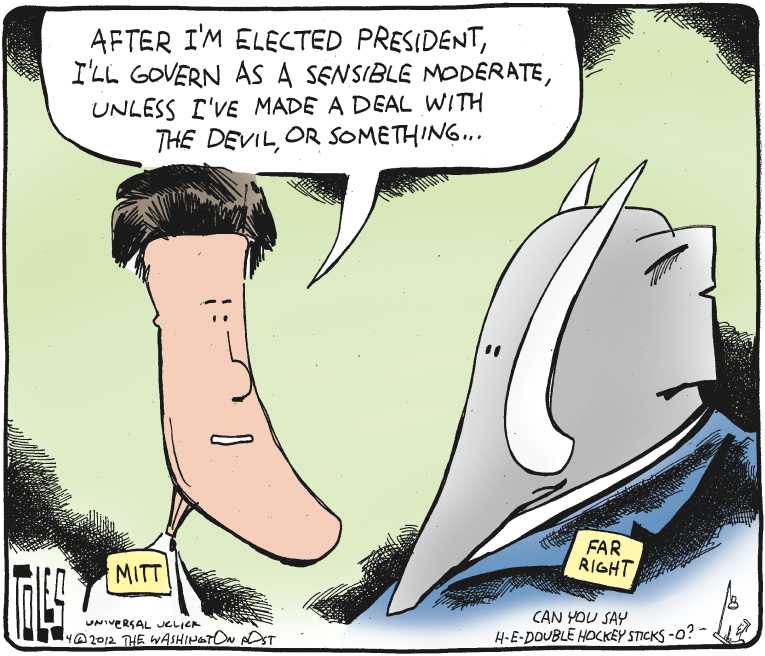 Political/Editorial Cartoon by Tom Toles, Washington Post on Gingrich To Drop Out