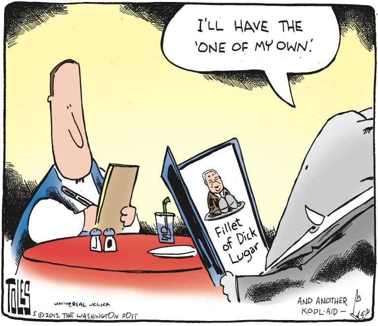 Political/Editorial Cartoon by Tom Toles, Washington Post on GOP Calls Out President