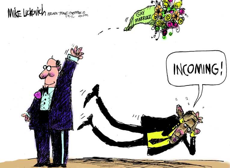Political Cartoon On Gay Marriage Issue Erupts By Mike Luckovich Atlanta Journal Constitution