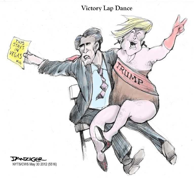 Political/Editorial Cartoon by Jeff Danziger, CWS/CartoonArts Intl. on Romney Sharpens Attack