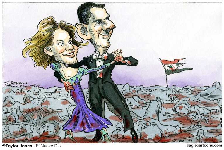 Political/Editorial Cartoon by Taylor Jones, Tribune Media Services on Unrest Grows in Syria