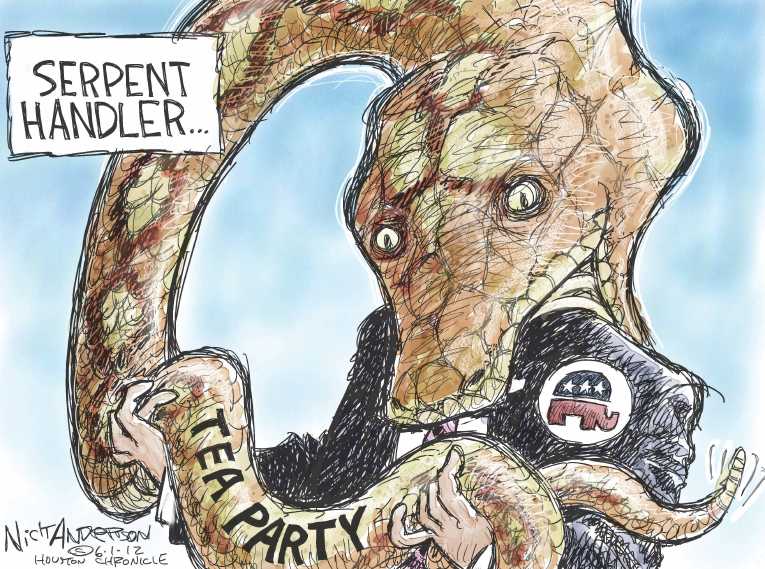 Political/Editorial Cartoon by Nick Anderson, Houston Chronicle on Walker Survives Recall Election
